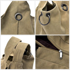 Hayfay Canvas Multi-Compartment Tote Bag for Women