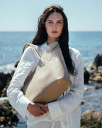 Hayfay Loren Shoulder Bag – Misty Beige Calfskin