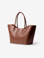 Hayfay Loren Shoulder Bag – Light Chocolate Calfskin